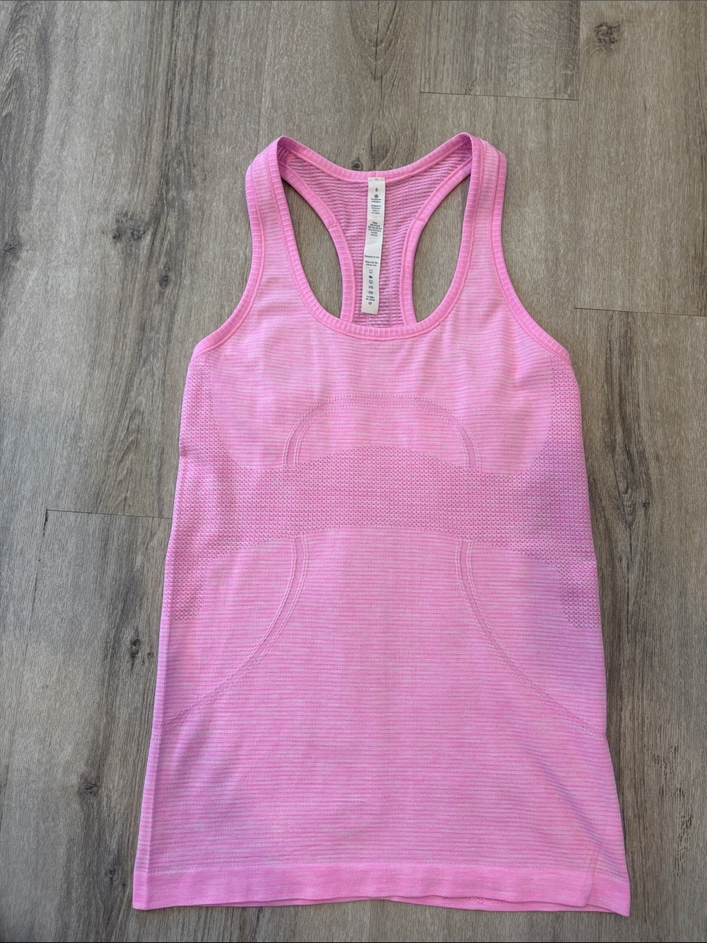 lululemon athletica Pink run swiftly Seamless Racerback Tank